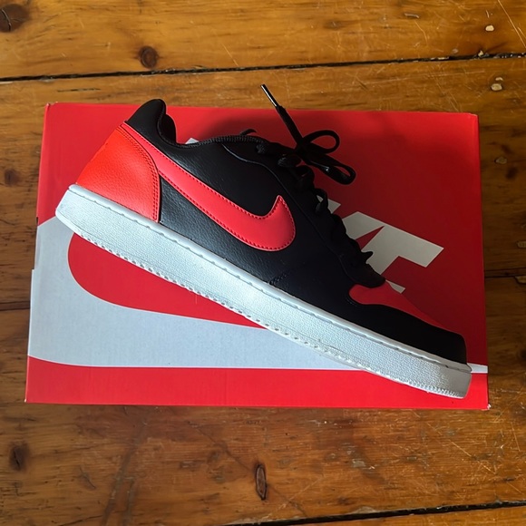 Nike Ebernon Low Habanero Red Sneakers - Picture 1 of 7